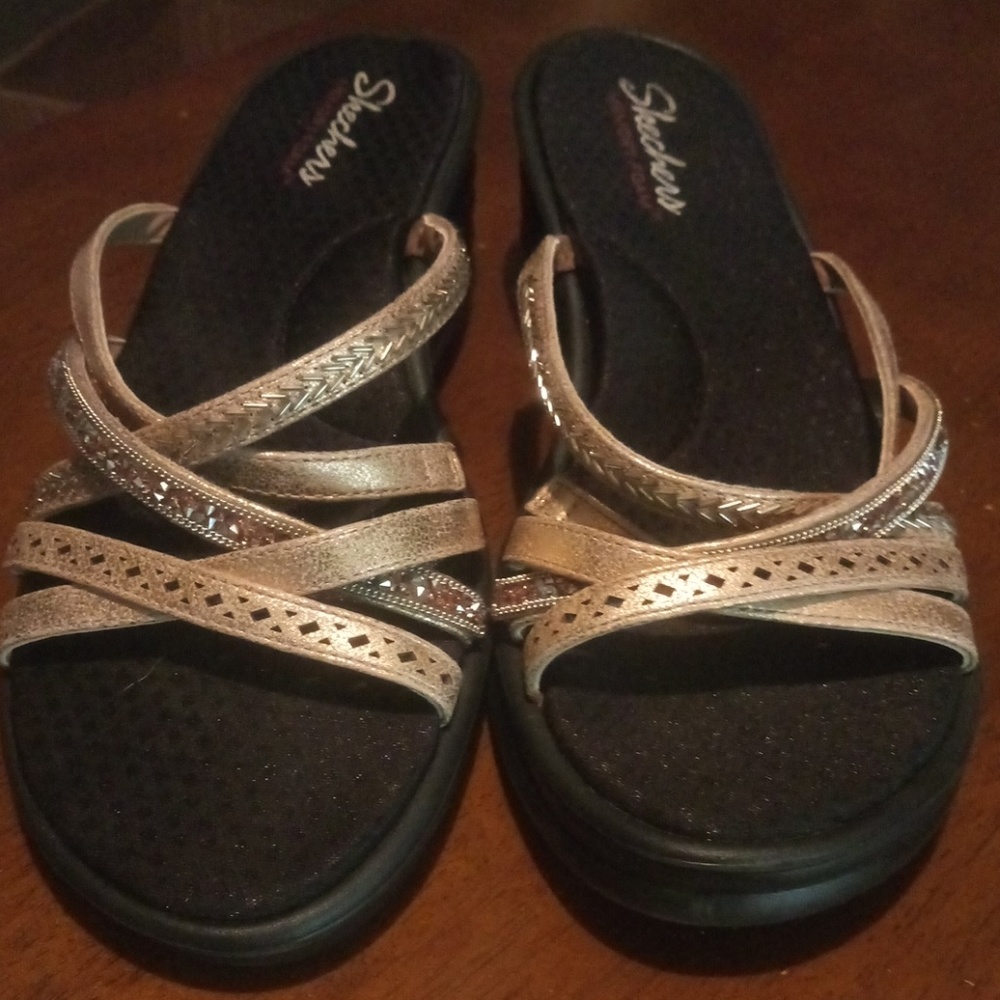 🆕 No Tags Skechers Memory Foam Slide Ons Size 10